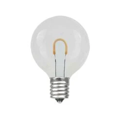 Warm White G50 U-Shaped LED Plastic Flex Filament Replacement Bulbs 25 Pack -Christmas Lights Series 0027576 warm white g50 u shaped led plastic flex filament replacement bulbs 25 pack