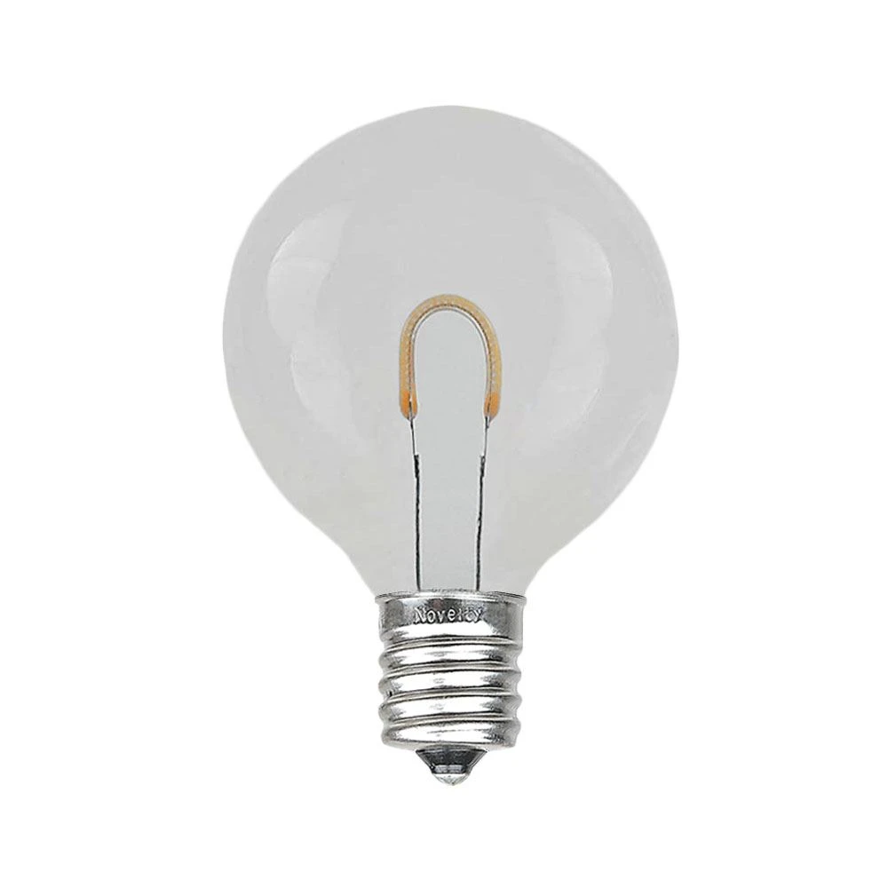 Warm White G40 U-Shaped LED Plastic Flex Filament Replacement Bulbs 25 Pack 3 Warm White G40 U-Shaped LED Plastic Flex Filament Replacement Bulbs 25 Pack - Image 3