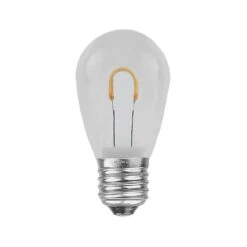 Warm White S14 U-Shaped LED Plastic Flex Filament Replacement Bulbs 25 Pack -Christmas Lights Series 0027593 warm white s14 u shaped led plastic flex filament replacement bulbs 25 pack