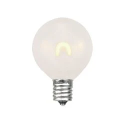 Warm White Satin G50 U-Shaped LED Glass Flex Filament Replacement Bulbs 25 Pack -Christmas Lights Series 0027608 warm white satin g50 u shaped led glass flex filament replacement bulbs 25 pack