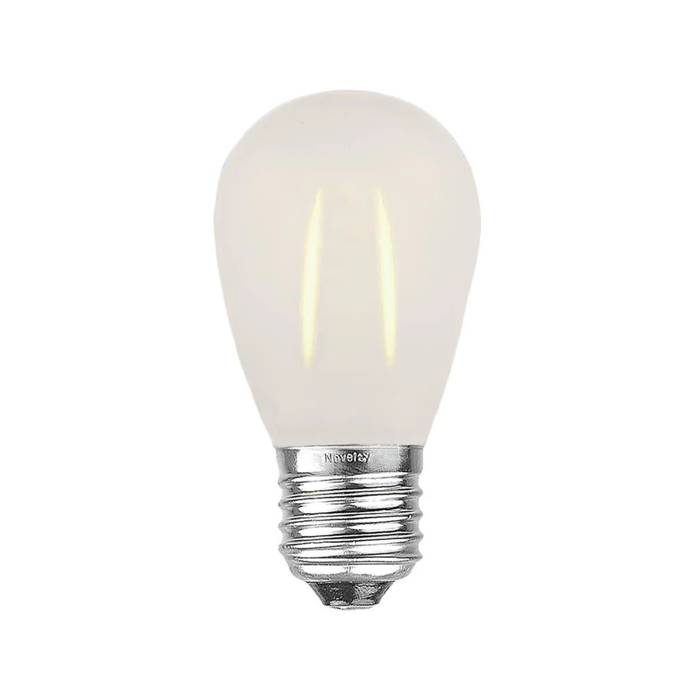 Frosted Warm White S14 LED Plastic Filament Medium Base E26 Bulbs - 25pk 3 Frosted Warm White S14 LED Plastic Filament Medium Base E26 Bulbs - 25pk - Image 3