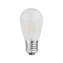 Frosted Warm White S14 LED Plastic Filament Medium Base E26 Bulbs - 25pk 8 Frosted Warm White S14 LED Plastic Filament Medium Base E26 Bulbs - 25pk -Christmas Lights Series 0027735 frosted warm white s14 led plastic filament medium base e26 bulbs 25pk