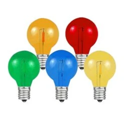 Multi - G30 - Plastic Filament LED Replacement Bulbs - 25 Pack -Christmas Lights Series 0027794 multi g30 plastic filament led replacement bulbs 25 pack
