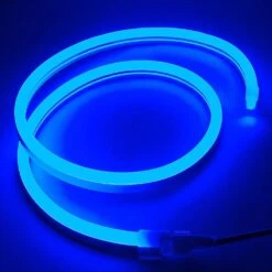 150 Ft Blue LED Mini Neon Flex Rope Light Spool 120 Volt -Christmas Lights Series 0028038 150 ft blue led mini neon flex rope light spool 120 volt