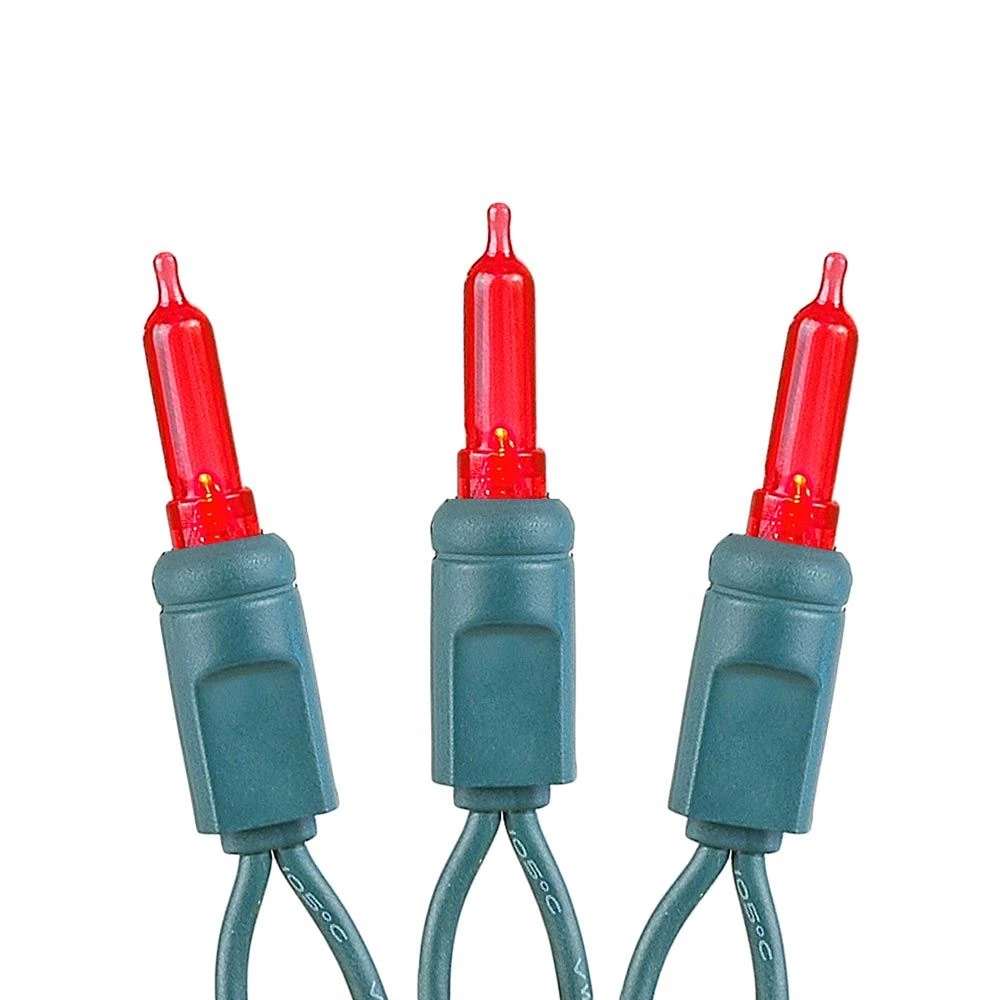 70 Light Traditional T5 Red LED Mini Lights Green Wire 3 70 Light Traditional T5 Red LED Mini Lights Green Wire - Image 3