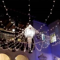 70 Light Traditional T5 Warm White LED Mini Lights White Wire -Christmas Lights Series 0029169 70 light traditional t5 warm white led mini lights white wire