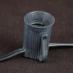 100 C9 Ceramic Christmas Light Set - Purple - Black Wire -Christmas Lights Series 0029410 100 c9 ceramic christmas light set purple black wire