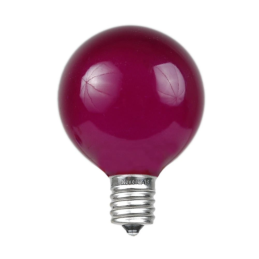 Purple Satin G40 Globe Replacement Bulbs 25 Pack 3 Purple Satin G40 Globe Replacement Bulbs 25 Pack - Image 3