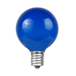 Blue Satin G40 Globe Replacement Bulbs 25 Pack -Christmas Lights Series 0029761 blue satin g40 globe replacement bulbs 25 pack