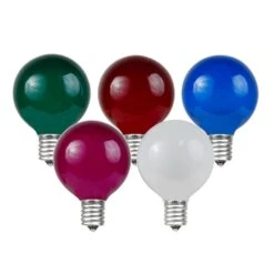Multi Satin G40 Globe Replacement Bulbs 25 Pack -Christmas Lights Series 0029764 multi satin g40 globe replacement bulbs 25 pack