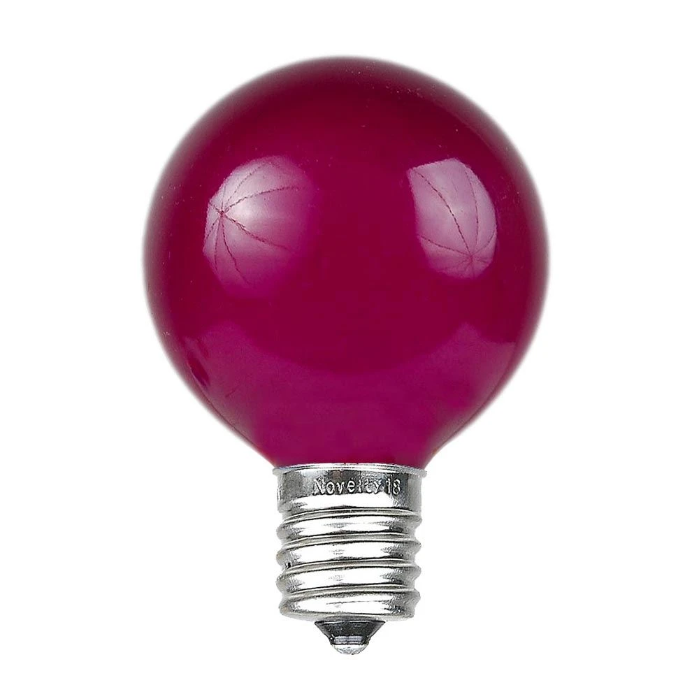 Purple Satin G50 7 Watt Replacement Bulbs 25 Pack 3 Purple Satin G50 7 Watt Replacement Bulbs 25 Pack - Image 3