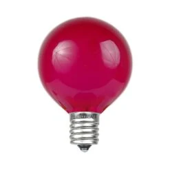 Pink Satin G40 Globe Replacement Bulbs 25 Pack 8 Pink Satin G40 Globe Replacement Bulbs 25 Pack -Christmas Lights Series 0029832 pink satin g40 globe replacement bulbs 25 pack