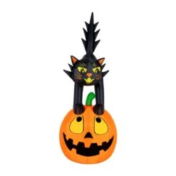 Occasions 7’ Inflatable Black Cat On Pumpkin - Halloween Yard Decoration -Christmas Lights Series 0029857 occasions 7 inflatable black cat on pumpkin halloween yard decoration
