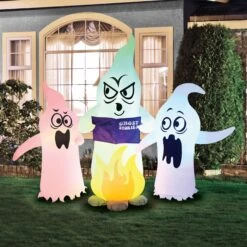 Occasions 5’ Inflatable Color Changing Campfire Ghosts – Halloween Yard Decoration -Christmas Lights Series 0029871 occasions 5 inflatable color changing campfire ghosts halloween yard decoration