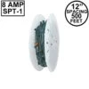 Novelty Lights C7 500' Spool 12" Spacing 8 Amp Green Wire