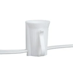 Novelty Lights C9 250' Spool 12" Spacing 8 Amp White Wire -Christmas Lights Series 0029969 novelty lights c9 250 spool 12 spacing 8 amp white wire