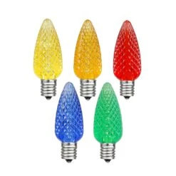 Multi C9 LED Replacement Bulbs 25 Pack -Christmas Lights Series 0030051 multi c9 led replacement bulbs 25 pack