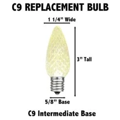 Twinkle Red C9 LED Replacement Bulbs 25 Pack -Christmas Lights Series 0030067 twinkle red c9 led replacement bulbs 25 pack