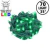 Commercial Grade Wide Angle 70 LED Green 35.5' Long On Green Wire