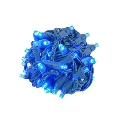 *NEW* True Twinkle LED Christmas Lights 50 LED Blue 25' Long Green Wire 11 *NEW* True Twinkle LED Christmas Lights 50 LED Blue 25' Long Green Wire -Christmas Lights Series 0030351 new true twinkle led christmas lights 50 led blue 25 long green wire