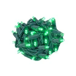 *NEW* True Twinkle LED Christmas Lights 50 LED Green 25' Long Green Wire -Christmas Lights Series 0030357 new true twinkle led christmas lights 50 led green 25 long green wire