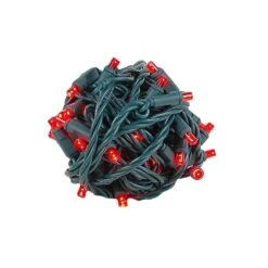 Twinkling Coaxial 50 LED Red 6" Spacing Green Wire 11 Twinkling Coaxial 50 LED Red 6" Spacing Green Wire -Christmas Lights Series 0030380 twinkling coaxial 50 led red 6 spacing green wire