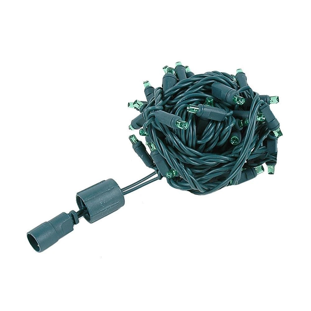 Twinkling Coaxial 50 LED Green 6" Spacing Green Wire 4 Twinkling Coaxial 50 LED Green 6" Spacing Green Wire - Image 4