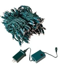 200 LED RGB Wide Angle Mini Light Set Green Wire W/Multi-Function Remote -Christmas Lights Series 0030579 200 led rgb wide angle mini light set green wire wmulti function remote