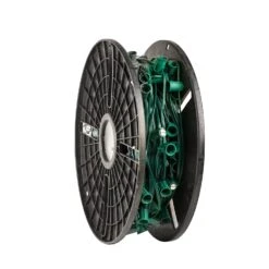Christmas Lights Series -Christmas Lights Series 0030682 c9 magnetic 250 spool 6 spacing green wire
