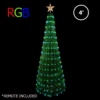 4' RGB Color Changing Dancing Pop-Up Christmas Tree W Remote