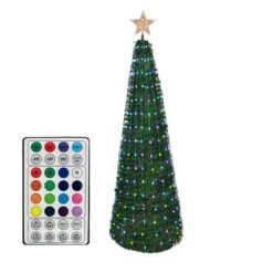 6' RGB Color Changing Dancing Pop-Up Christmas Tree W Remote -Christmas Lights Series 0030876 6 rgb color changing dancing pop up christmas tree w remote