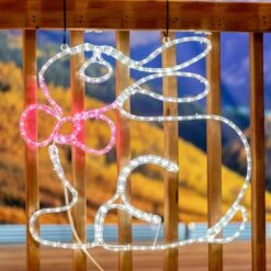 24" Easter Bunny LED Rope Light Motif -Christmas Lights Series 0030941 24 easter bunny led rope light motif
