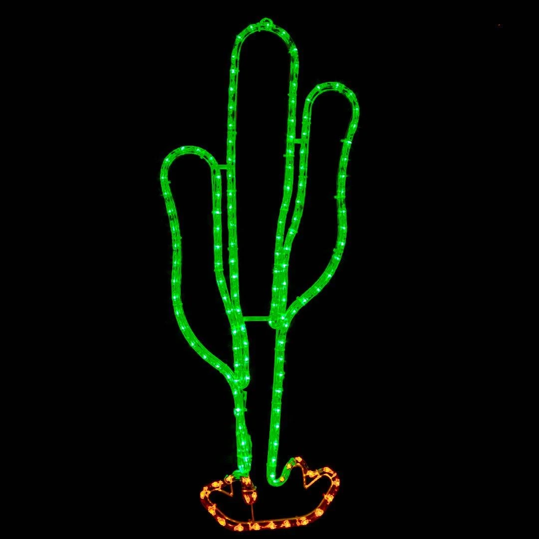 29" Cactus LED Rope Light Motif 2 29" Cactus LED Rope Light Motif - Image 2