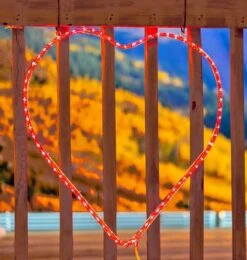 23" Heart LED Rope Light Motif -Christmas Lights Series 0030987 23 heart led rope light motif