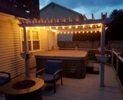 25 LED Filament G40 Globe String Light Set With Warm White Bulbs On White Wire -Christmas Lights Series 0031117 25 led filament g40 globe string light set with warm white bulbs on white wire