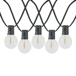 67 LED Filament G50 Globe String Light Set With Warm White Bulbs On Black Wire 9 67 LED Filament G50 Globe String Light Set With Warm White Bulbs On Black Wire -Christmas Lights Series 0031378 67 led filament g50 globe string light set with warm white bulbs on black wire