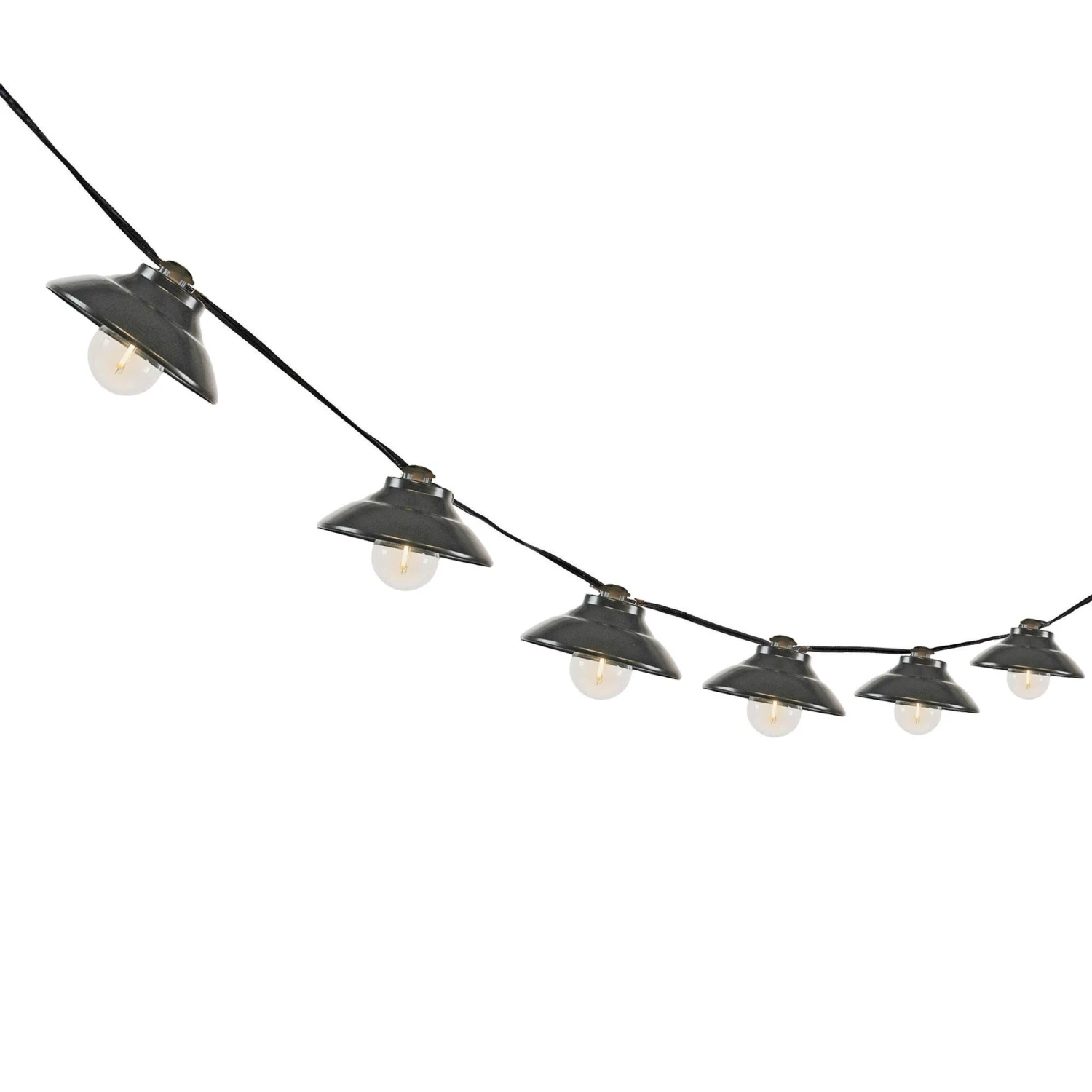 10 Bistro Lampshade LED Filament G40 Globe String Light Set With Warm White Bulbs 3 10 Bistro Lampshade LED Filament G40 Globe String Light Set With Warm White Bulbs - Image 3