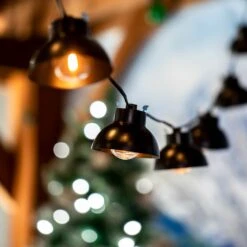 10 Bell Lampshade LED Filament G40 Globe String Light Set With Warm White Bulbs 10 10 Bell Lampshade LED Filament G40 Globe String Light Set With Warm White Bulbs -Christmas Lights Series 0031538 10 bell lampshade led filament g40 globe string light set with warm white bulbs