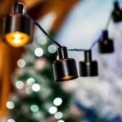 10 Can Lamp Shade LED Filament G40 Globe String Light Set With Warm White Bulbs -Christmas Lights Series 0031539 10 can lamp shade led filament g40 globe string light set with warm white bulbs