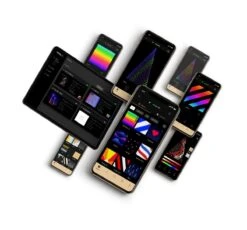 Twinkly Pro Curtain Lights RGB Capsule 10 Drops(10x25) Capsule/LED) LED With 4" Drop Spacing On Transparent Wire -Christmas Lights Series 0031801 twinkly pro curtain lights rgb capsule 10 drops10x25 capsuleled led with 4 drop spacing on transpare