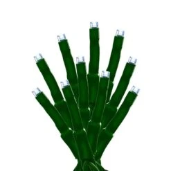 LED Connectable Twinkling Rice Light Set - 1000 Pure White Lights On Green Wire -Christmas Lights Series 0031828 led connectable twinkling rice light set 1000 pure white lights on green wire