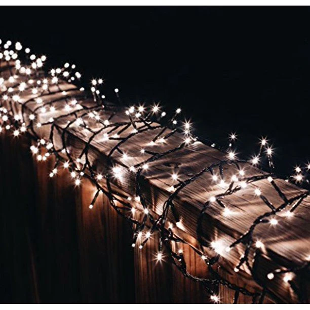 LED Connectable Twinkling Rice Light Set - 1000 Warm White Lights On Green Wire 3 LED Connectable Twinkling Rice Light Set - 1000 Warm White Lights On Green Wire - Image 3