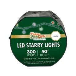 LED Connectable Rice Light Set - 300 Multi Color Lights On Green Wire 7 LED Connectable Rice Light Set - 300 Multi Color Lights On Green Wire -Christmas Lights Series 0031878 led connectable rice light set 300 multi color lights on green wire