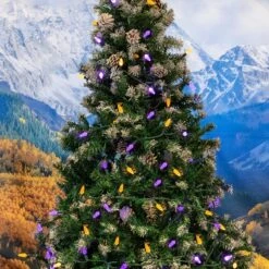 Yellow And Purple 70 LED C6 Strawberry Mini Lights Commercial Grade Green Wire -Christmas Lights Series 0031880 yellow and purple 70 led c6 strawberry mini lights commercial grade green wire