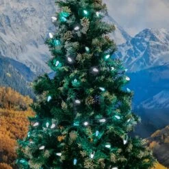 Green And White 70 LED C6 Strawberry Mini Lights Commercial Grade Green Wire -Christmas Lights Series 0031881 green and white 70 led c6 strawberry mini lights commercial grade green wire