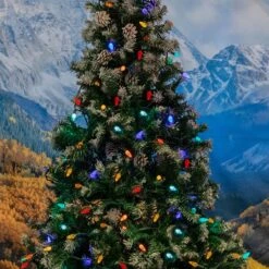 Multi 100 LED C6 Strawberry Mini Lights Commercial Grade Green Wire 12 Multi 100 LED C6 Strawberry Mini Lights Commercial Grade Green Wire -Christmas Lights Series 0031908 multi 100 led c6 strawberry mini lights commercial grade green wire