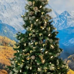 Warm White 100 LED C6 Strawberry Mini Lights Commercial Grade Green Wire -Christmas Lights Series 0031911 warm white 100 led c6 strawberry mini lights commercial grade green wire