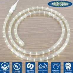 Warm White LED Spool 150' 1/2" 2 Wire 120V 8 Warm White LED Spool 150' 1/2" 2 Wire 120V -Christmas Lights Series 0031912 warm white led spool 150 12 2 wire 120v