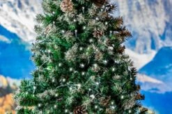 Commercial Grade Wide Angle 100 LED Pure White 34' Long On Green Wire -Christmas Lights Series 0031987 commercial grade wide angle 100 led pure white 34 long on green wire