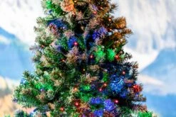 Commercial Grade Wide Angle 70 LED Multi Color 24' Long On Green Wire -Christmas Lights Series 0032034 commercial grade wide angle 70 led multi color 24 long on green wire